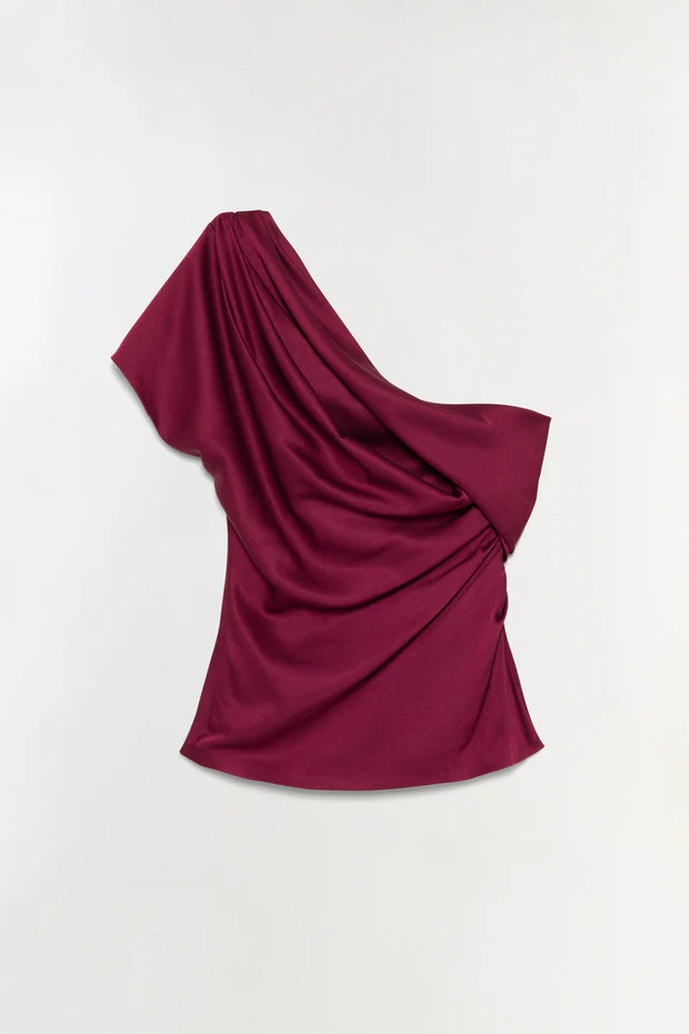 SIMKHAI PHEOBE DRAPED TOP
