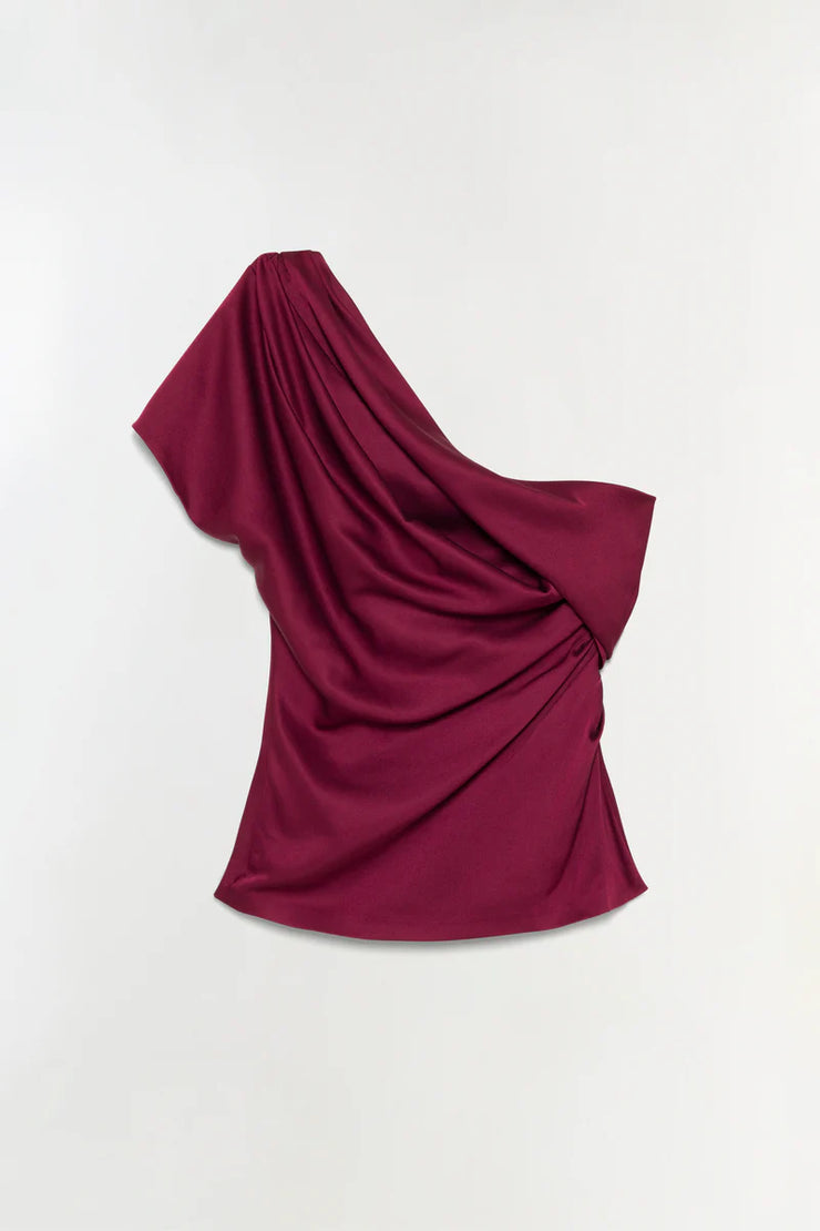 SIMKHAI PHEOBE DRAPED TOP