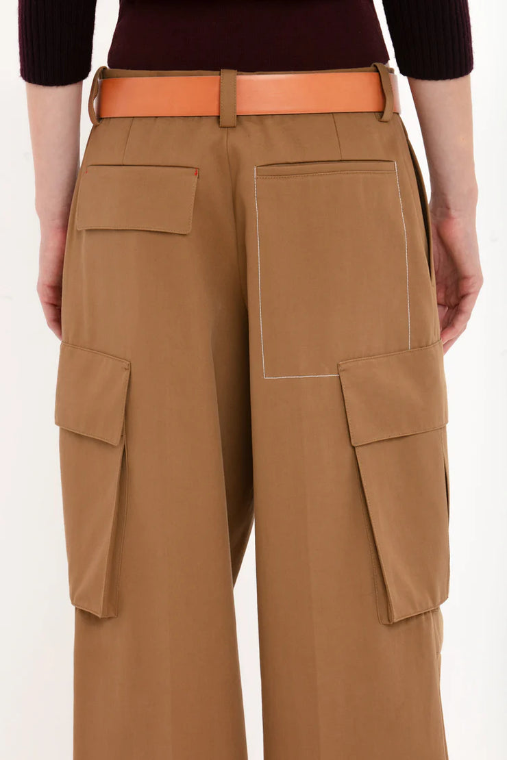 VICTORIA BECKHAM RELAXED CARGO TROUSERS