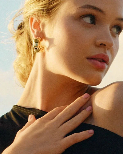 EDBLAD CANE GOLD HOOPS