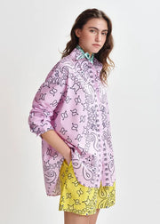 ESSENTIEL ANTWERP BANDANA PRINT OVERSIZED COTTON SHIRT