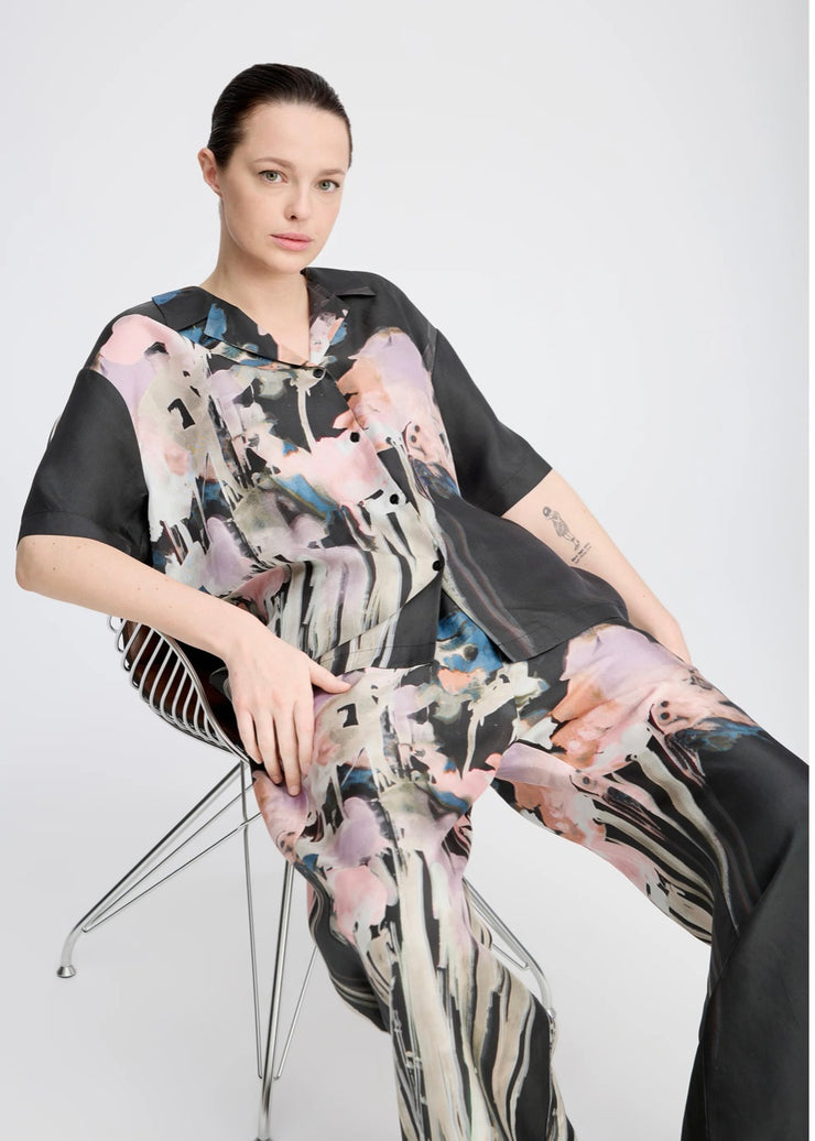 MUNTHE PRINTED SILK SHIRT