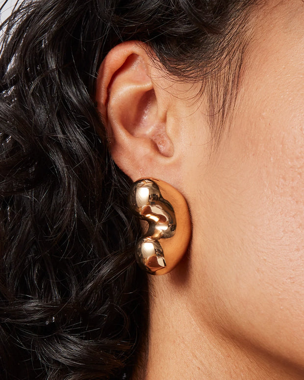 JENNY BIRD ELIZA PUFF EARRINGS - GOLD