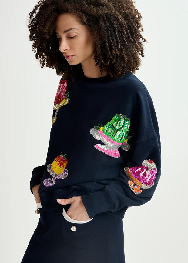 ESSENTIEL ANTWERP SEQUIN SWEATSHIRT