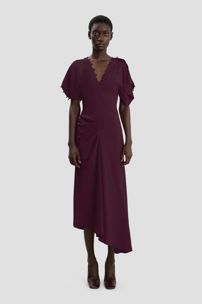 VICTORIA BECKHAM ROULEAUX MIDI DRESS