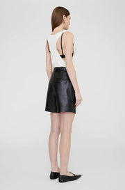 ANINE BING RECYCLED LEATHER SHORTS