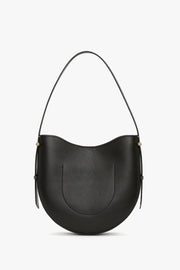 VICTORIA BECKHAM MEDIUM DIA HOBO BAG - SMOOTH BLACK LEATHER