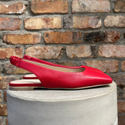 KENNEL & SCHMENGER RED SLING BACK FLATS