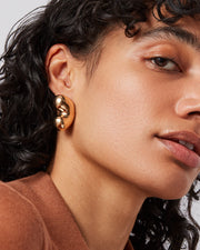 JENNY BIRD ELIZA PUFF EARRINGS - GOLD