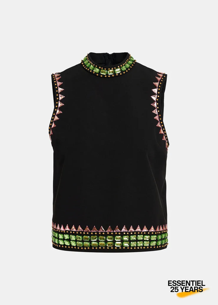 ESSENTIEL ANTWERP RHINESTONE TOP