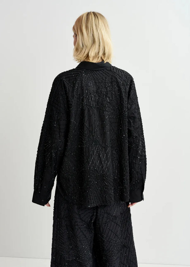 ESSENTIEL ANTWERP SEQUIN BLOUSE