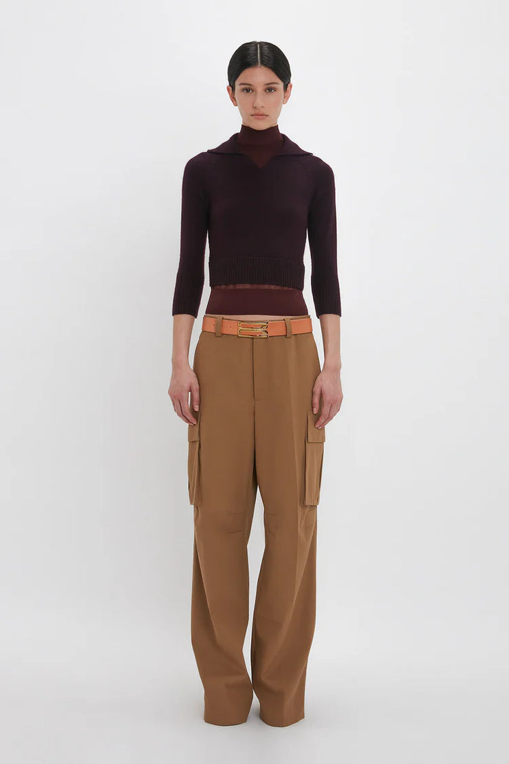 VICTORIA BECKHAM RELAXED CARGO TROUSERS