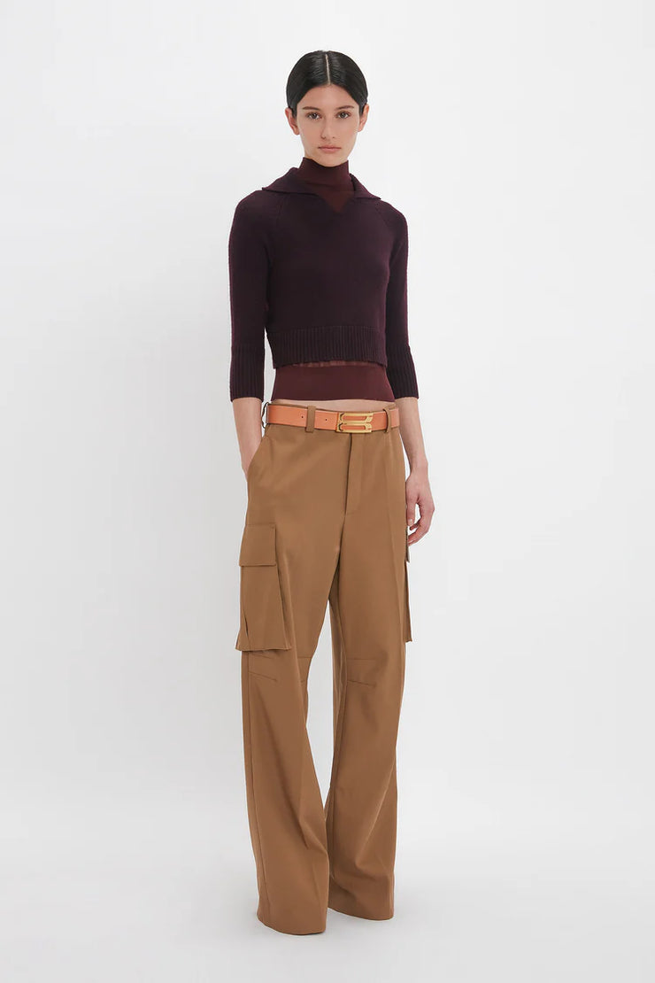 VICTORIA BECKHAM RELAXED CARGO TROUSERS