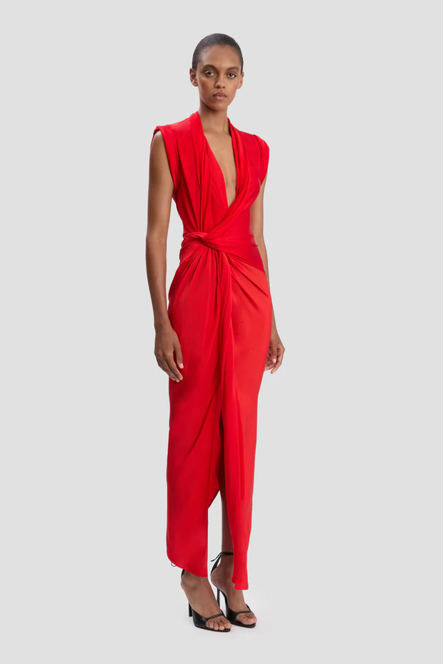 VICTORIA BECKHAM RED DRESS
