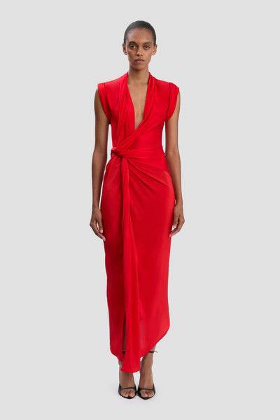VICTORIA BECKHAM RED DRESS