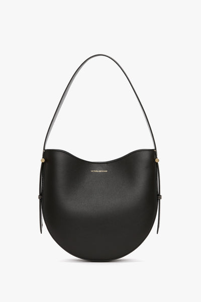 VICTORIA BECKHAM MEDIUM DIA HOBO BAG - SMOOTH BLACK LEATHER