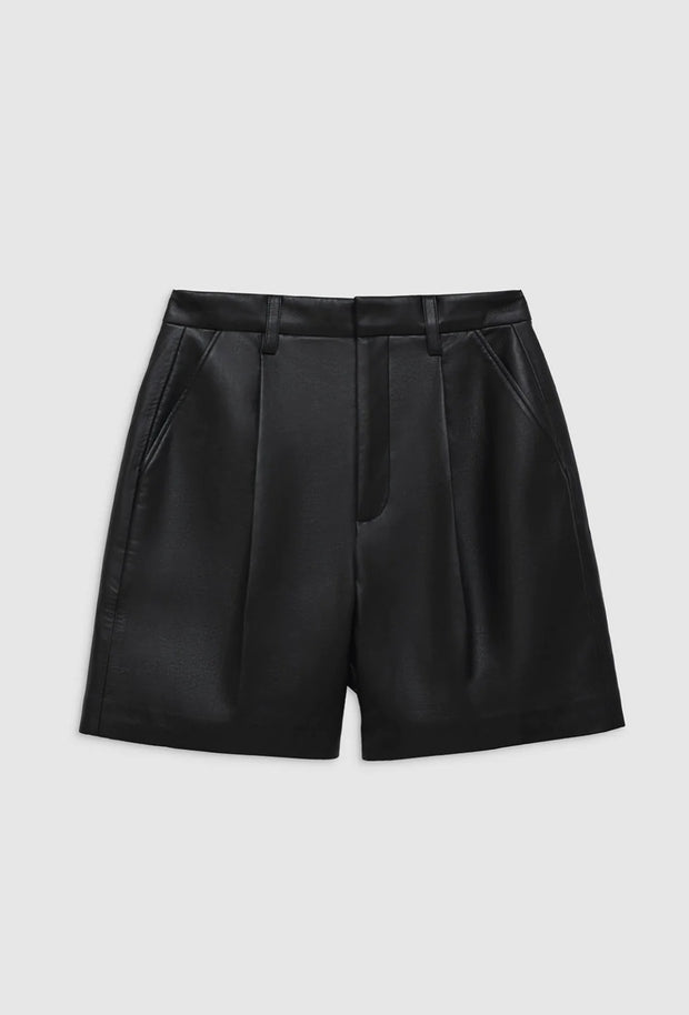 ANINE BING RECYCLED LEATHER SHORTS
