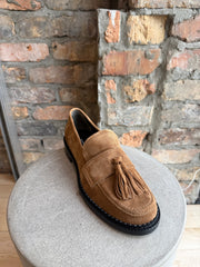 KENNEL & SCHMENGER SUEDE LOAFER CARAMEL
