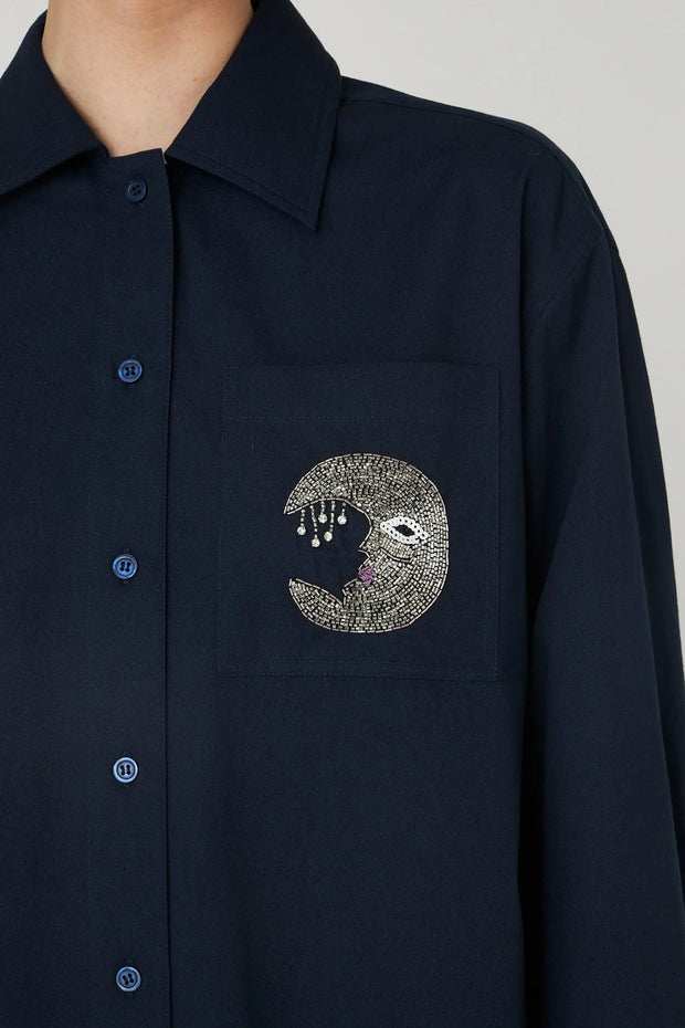 STELLA NOVA EMBELLISHED MOON SHIRT
