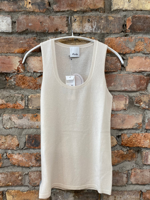 ALLUDE KNIT TANK TOP