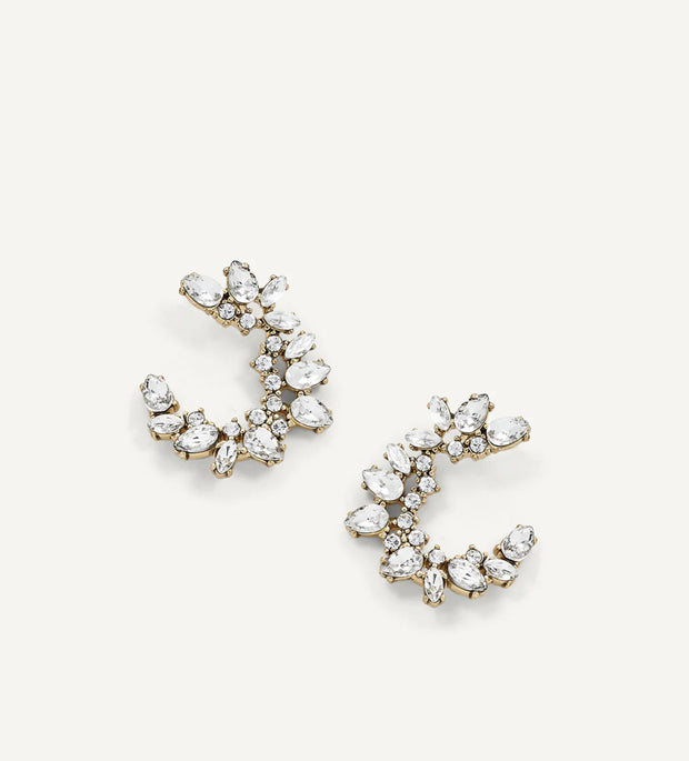 OLIVE & PIPER LUPE CRESCENT STUDS-GOLD