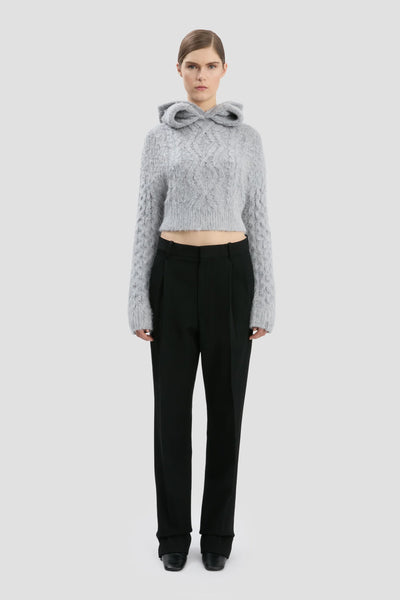 VICTORIA BECKHAM CROPPED CABLE JUMPER