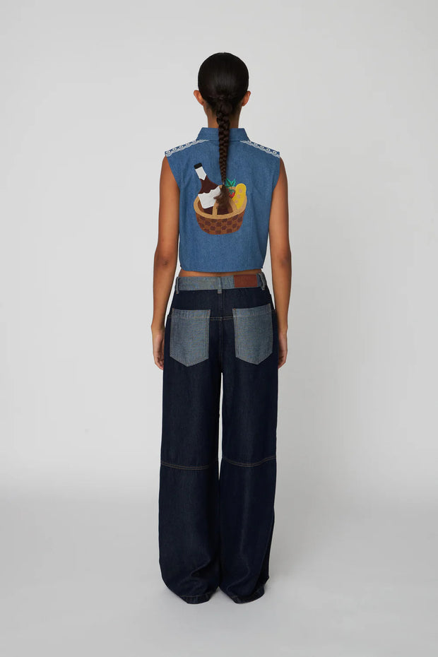 STELLA NOVA SUMMER BLUE TOP