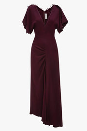 VICTORIA BECKHAM ROULEAUX MIDI DRESS