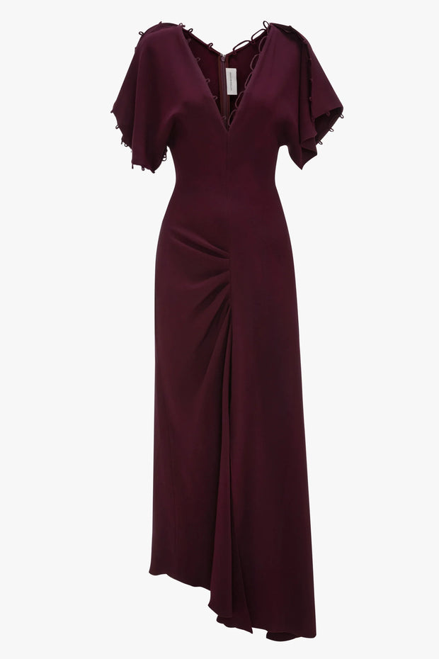 VICTORIA BECKHAM ROULEAUX MIDI DRESS