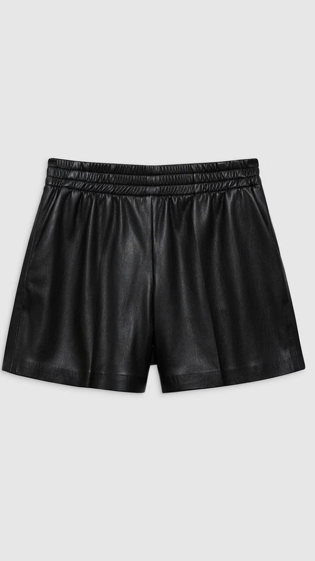 ANINE BING VEGAN LEATHER SHORTS