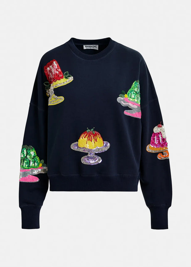 ESSENTIEL ANTWERP SEQUIN SWEATSHIRT