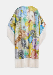 ESSENTIEL ANTWERP MULTICOLOR SILK KIMONO