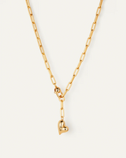 JENNY BIRD PUFFY HEART NECKLACE - GOLD