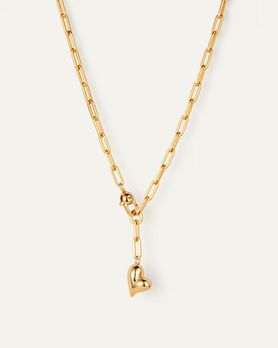 JENNY BIRD PUFFY HEART NECKLACE - GOLD