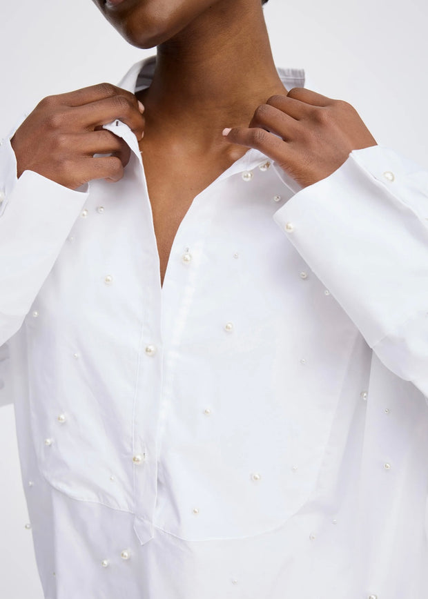 MUNTHE PEARL DETAIL BLOUSE