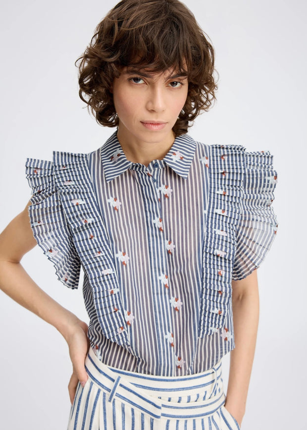 MUNTHE STRIPED BLOUSE
