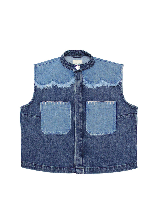 SEVENTY + MOCHI ARI WAISTCOAT - DENIM