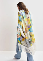 ESSENTIEL ANTWERP MULTICOLOR SILK KIMONO