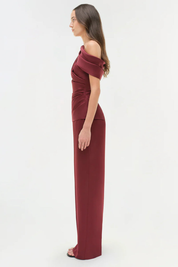 SIMKHAI PHEOBE DRAPED TOP