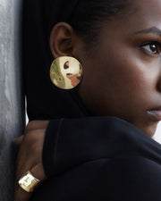 EDBLAD FLOWY STUDS MAXI GOLD