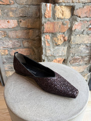 KENNEL & SCHMENGER GLITTER NAPPA FLATS