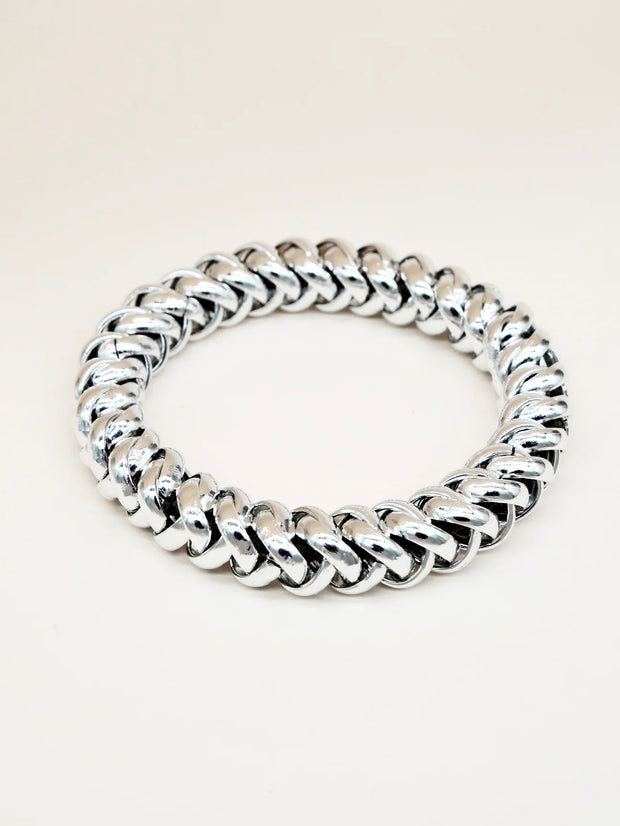 SCRUNCHIE IS BACK - SILVER SCRUNCHIE