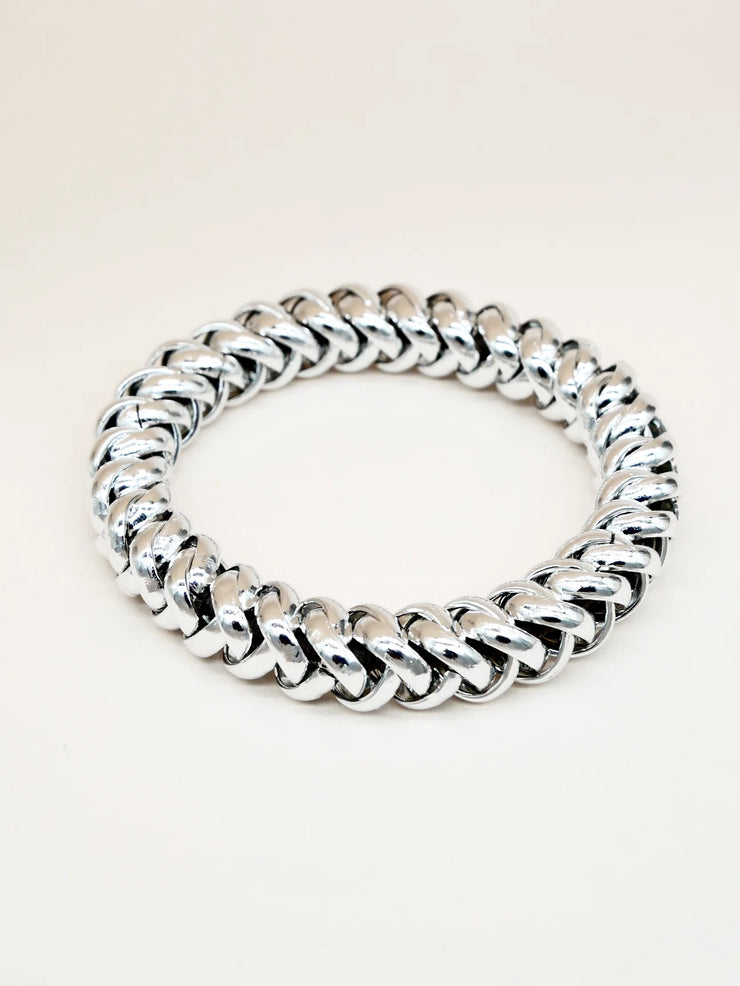 SCRUNCHIE IS BACK - SILVER SCRUNCHIE