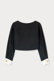 DESTREE BLACK COTTON TOP