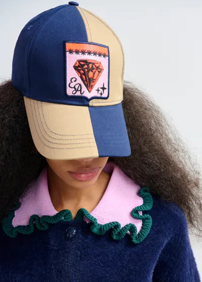 ESSENTIEL ANTWERP JARDENER KNITTED CARDIGAN- DARK NIGHT