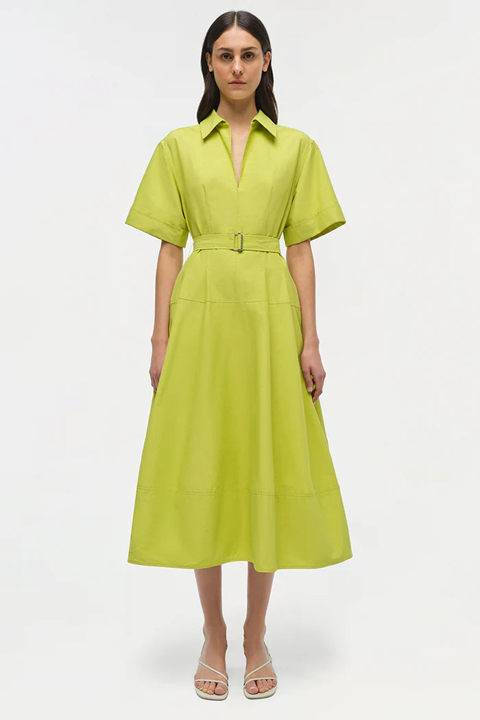 SIMKHAI DEANNA COTTON MIDI DRESS