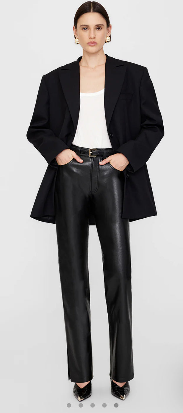 ANINE BING ROY TROUSERS - RECYCLED LEATHER