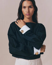 DESTREE BLACK COTTON TOP