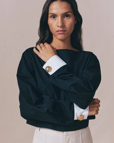 DESTREE BLACK COTTON TOP