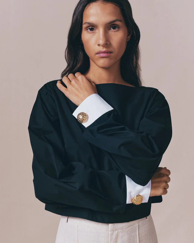 DESTREE BLACK COTTON TOP